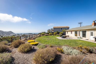 Spacious terrace with private garden and elegant ocean view