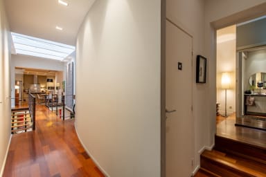 Lotf entrance with on your right, separate toilet and then master bedroom...