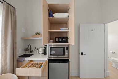 Kitchenette with Nespresso Coffee Machine and Mini Fridge - No Stove