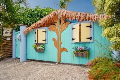 Plan au sol de Bungalow en location saisonnière à Sainte-Anne en Guadeloupe  