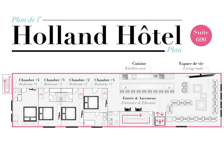 Le Loft Presidentiel Loft 4 Chambres A L Hotel Holland Centre