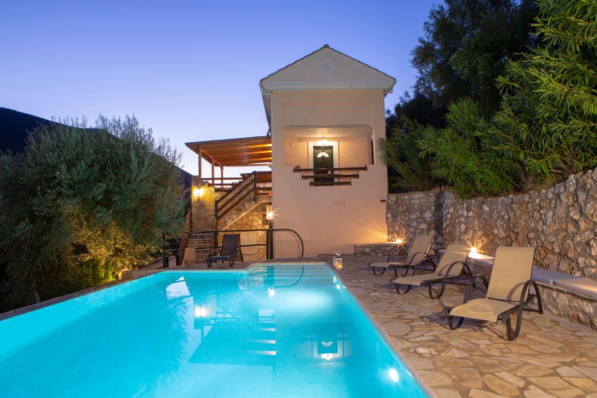  Maison Villa Cristina - Villa charmente en pierre et en bois dns la baie de Sivota