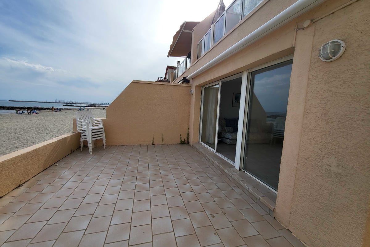 Immobilier Appartement pieds dans l'eau avec terrasse  