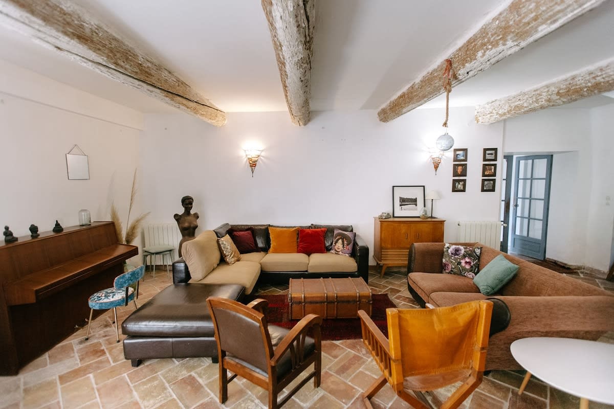 Chambre d'hôtes 84B4 - Glycine, suite dans Mas Provençal du 18ème siècle 