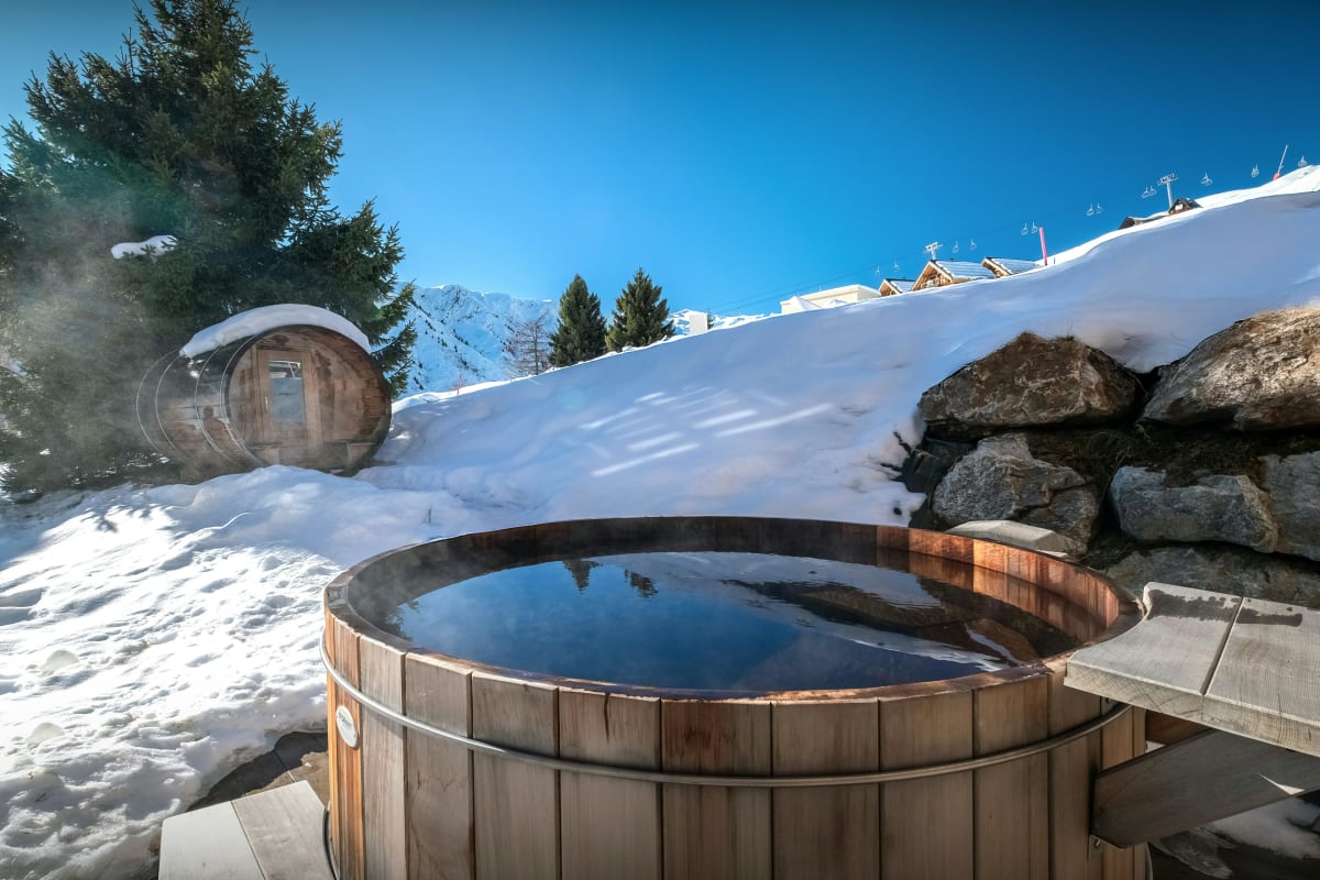  immobilier  Chalet skis aux pied pour 14 avec spa extérieur aux Sybelles - OVO Network