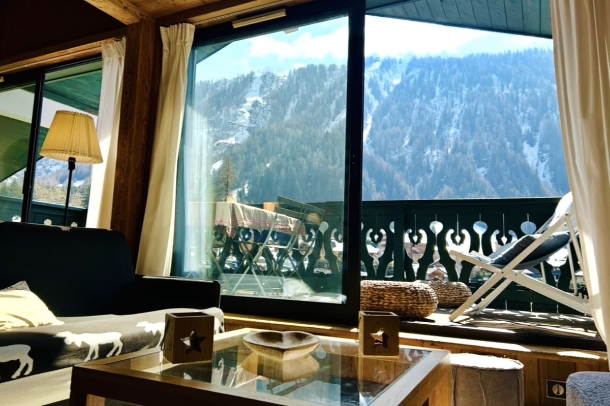 Appartement   Bel appt Vue Mont Blanc au pied des pistes