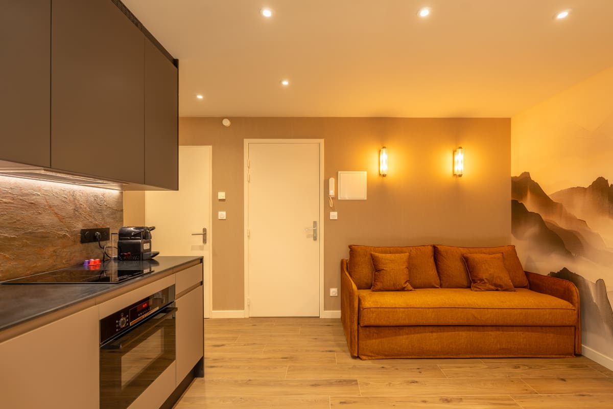  Appartement Studio avec terrasse plein sud et vue Mont-Blanc