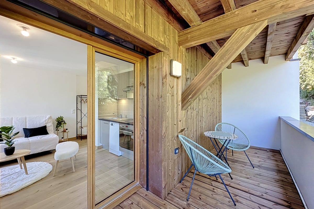  Appartement Studio Cosy avec Balcon & Vue Mont-Blanc