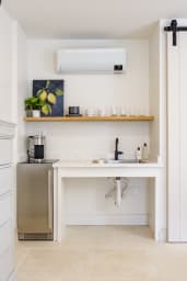 kitchenette with Nespresso, microwave and mini fridge