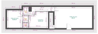 Plan Niveau 0 - Grande maison