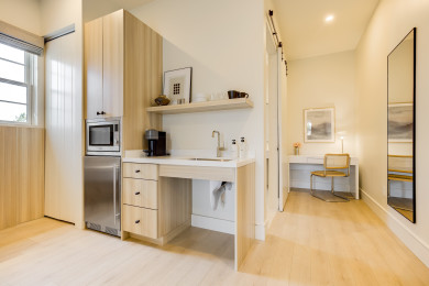 Kitchenette with Nespresso Coffee Machine and Mini Fridge - No Stove