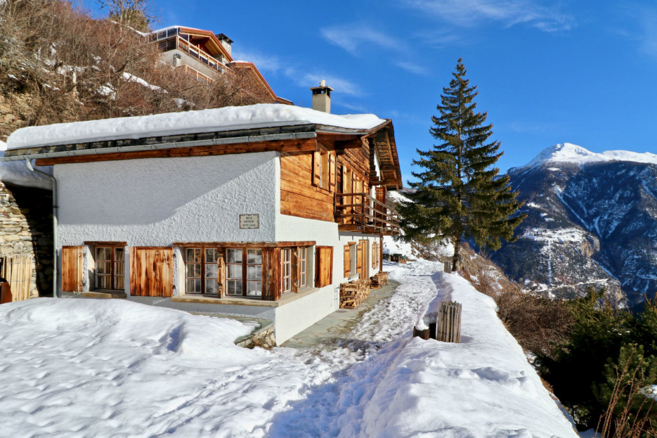 Winter - View on the chalet