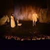 Shanaya Rafaat as Elicia, Adam Jackson-Smith as Matamore and James Clyde (in shadows) as Pridamant