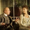 Adrian Scarborough as George Tesman and Sheridan Smith as Hedda Gabler