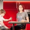 Saul Curran and Rachael Stirling