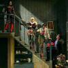 Jayne McKenna as Monique, Nicola Roy as Collette, Jo Freer as Camille and Grant O'Rourke as Papa