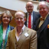 Winner Ian Kelly with judges Penelope Keith, Henry Hitchings and Prog Gavin Henderson