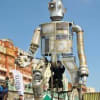 A huge iron puppet taller than a double-decker bus stars in The Iron Man
