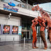 War Horse Joey in front of The Lowry