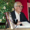 Philip Zeigler signing books at Edinburgh Book Festival