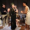 Jordan Mallory-Skinner as Mardian, Shelley Lang as Cleopatra, Marianne Chase as Charmian and Alex Bedward as Iras