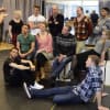 The cast of An August Bank Holiday Lark in rehearsal