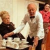 Jean Ferguson as Lily Chatterton, Ray Cooney as the Waiter, Josefina Gabrielle as Pamela Willey and Michael Praed as Richard Willey