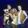 L-R Simon Lipkin (Barlow), Cynthia Erivo (Chenice) and Alan Morrissey (Max)