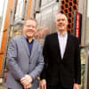 Adrian Jackson, chief executive and artistic director, welcomes Arthur Bostrom to Lichfield Garrick