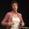 Ginny Davis, hoping to be punctual for her show at Buxton Fringe Festival