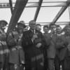 Laurence Olivier at the Topping Out ceremony in 1961