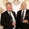Stuart Griffiths, Birmingham Hippodrome’s chief executive, and David Massingham, DanceXchange artistic director, with the achievement in dance award