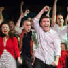 Centre:Ailsa Daidson as Sarah, Jay Osborne as Reecey and Steven France as Joe Casey