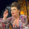 Polly Lister as Beverly in Abigail's Party