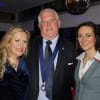 Hollyoaks' Nicole Faraday, Deputy Mayor of Swanage Mike Bonfield, Katherine Mount of Hordern Ciani at the launch event