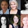 Winter Hill cast: Cathy Tyson, Denise Black, Fiona Hampton, Janet Henfrey, Souad Faress, Louise Jameson, Susan Twist and Eva-Jane Willis