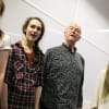 David Almond with members of Northern Stage's Young Company