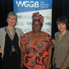Amelia Bullmore, Zodwa Nyoni and Amanda Whittington at the Meet the Playwrights event