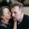 Niamh Cusack and Christopher Eccleston in rehearsal for Macbeth