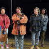John Elkington (Des), Danielle Henry (Lesley), Eve Robertson (Elaine), Jane Hazlegrove (Dot), Kate Anthony (Anne)