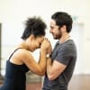 Amber James and Gavin Fowler in rehearsal