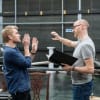 Director Adam Penford and Mark Gatiss in rehearsal for The Madness of George III