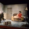 Guy Burgess (Theo Fraser Steele) and Coral Browne (Karen Ascoe)