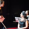 Amanda Osborne as Mme Hortense and Stefania Licaria as Suzanne Delicias