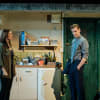 Samantha Womack (Rachel) and Adam Jackson-Smith (Tom) in The Girl on the Train at Royal and Derngate, Northampton