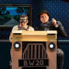 Matthew Cavendish and Andrew Ashford in Jeeves and Wooster in Perfect Nonsense at the Pomegranate Theatre, Chesterfield