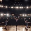 Scottish Ballet dancers rehearse on stage ahead of filming for the Edinburgh International Festival
