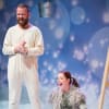Chris Alexander (Farmer MacNeep), Marie Claire Breen (Flossie The Sheep Dog) in Mister MacNeep Has Lost His Sheep