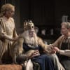 Julian Clary as Norman, Matthew Kelly as Sir, Emma Amos as Her Ladyship in The Dresser