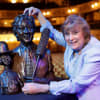 Lady Dodd with Ken's bronze bust